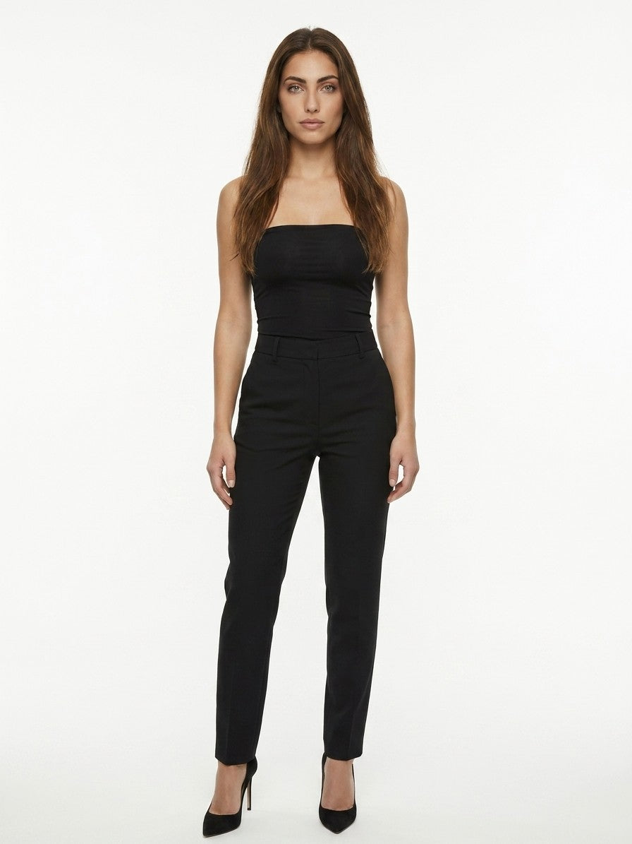 Dolce & Gabbana Black Elastane Sleeveles T-Shirt