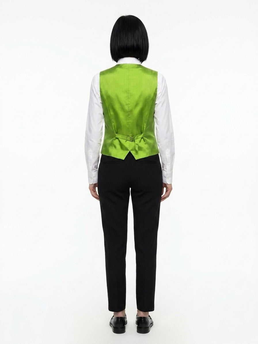 Dolce & Gabbana Green Elastane Waistcoat