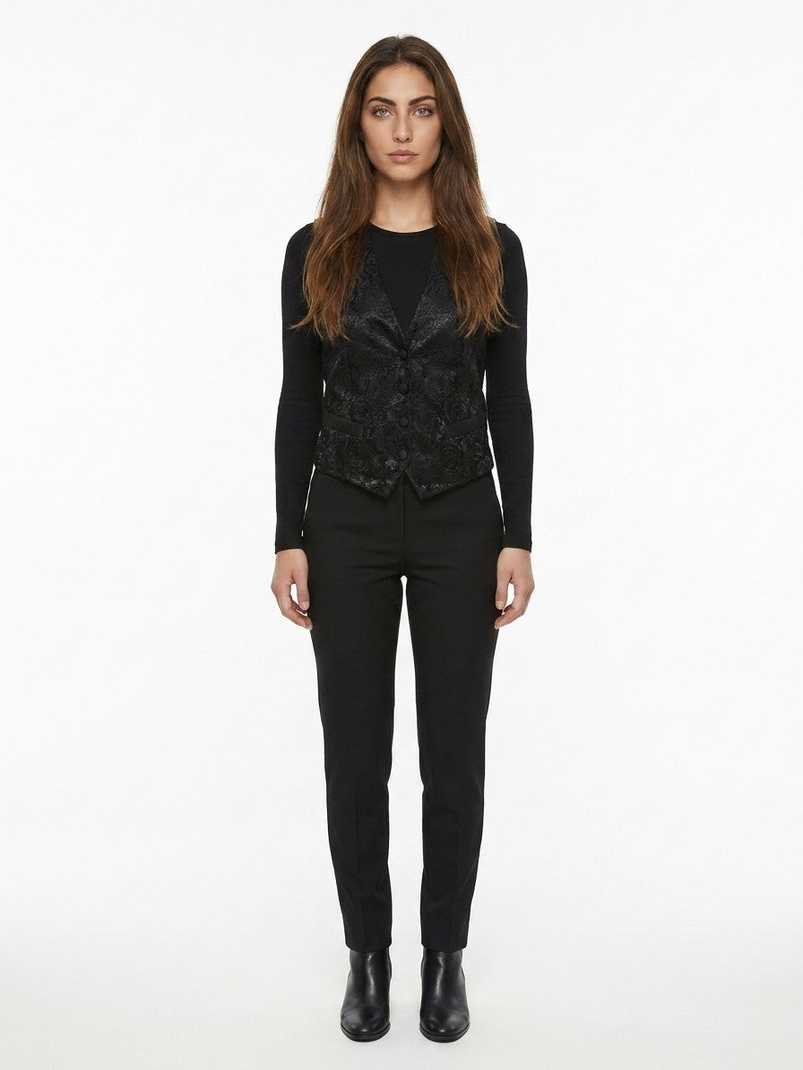 Dolce & Gabbana Black Cotton Waistcoat