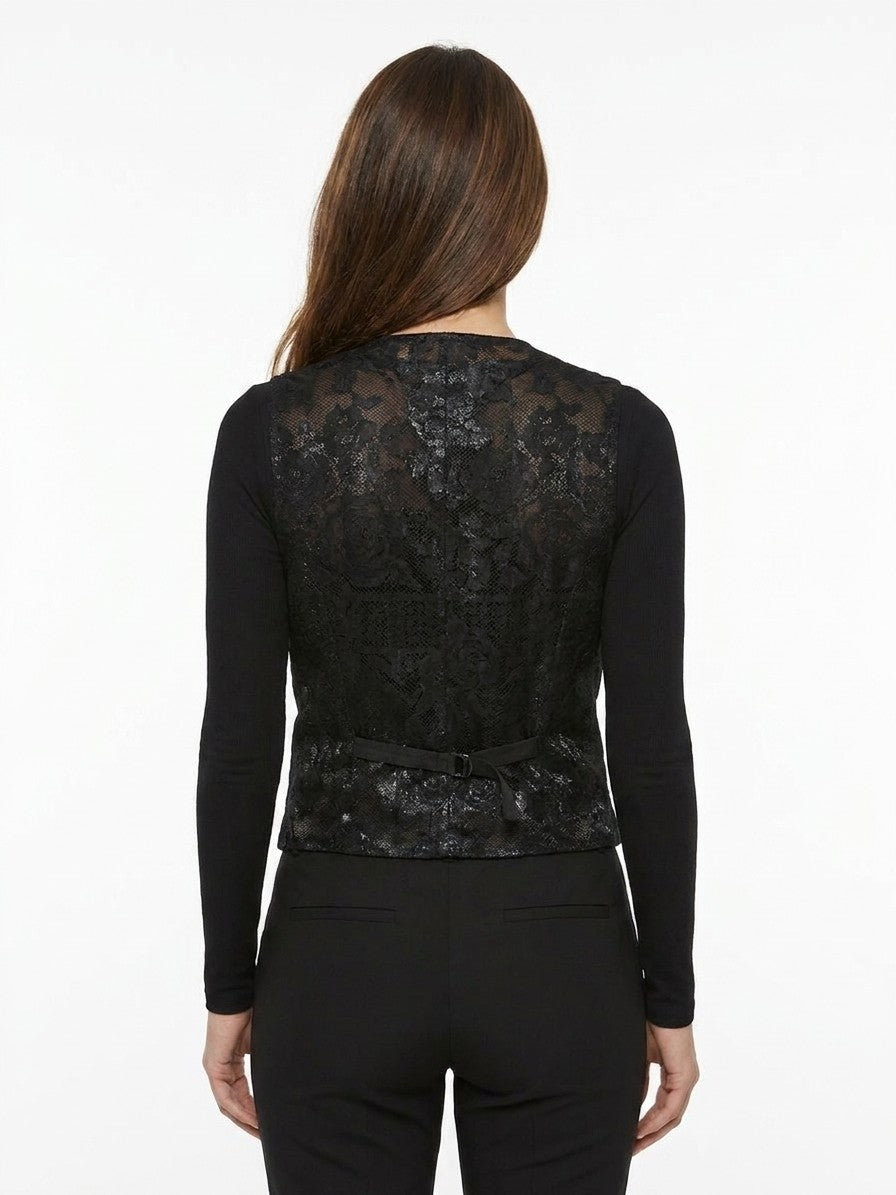 Dolce & Gabbana Black Cotton Waistcoat
