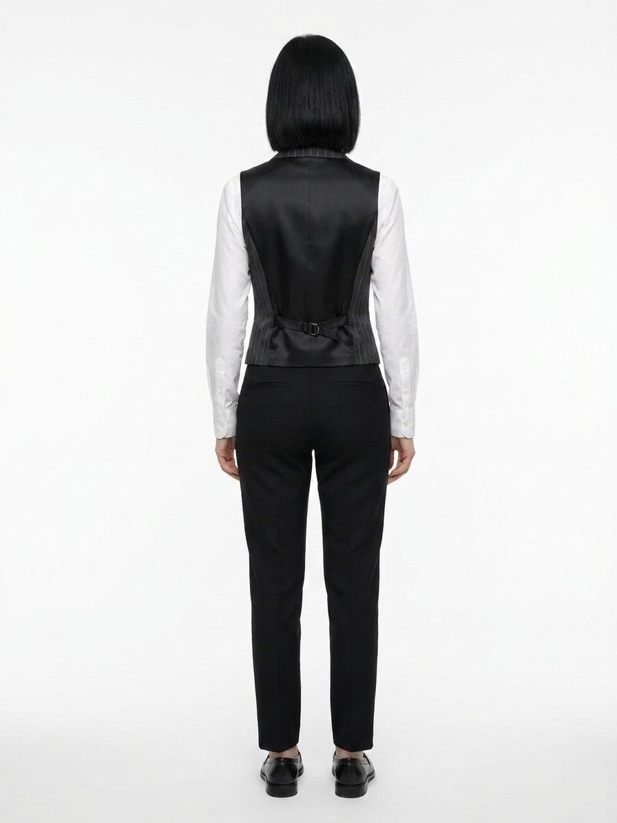 Dolce & Gabbana Black Wool Waistcoat