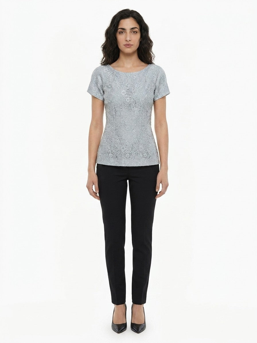 Dolce & Gabbana Gray Polyamide T-Shirt