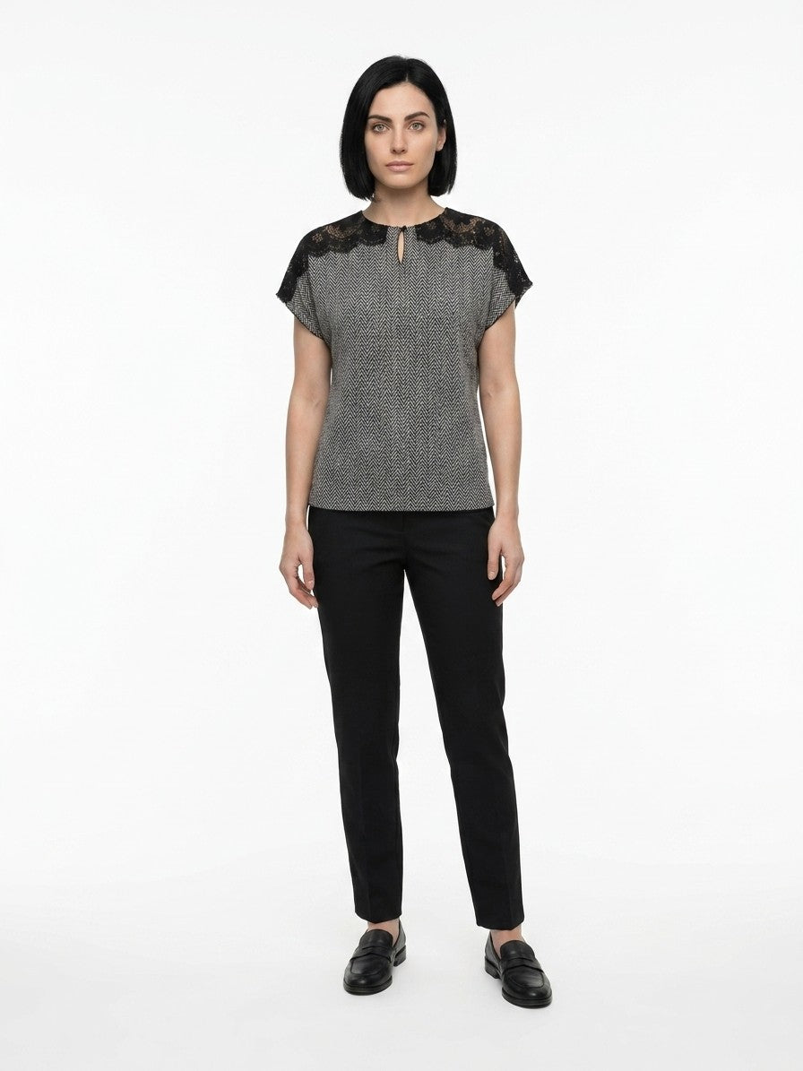 Dolce & Gabbana Gray Polyamide T-Shirt