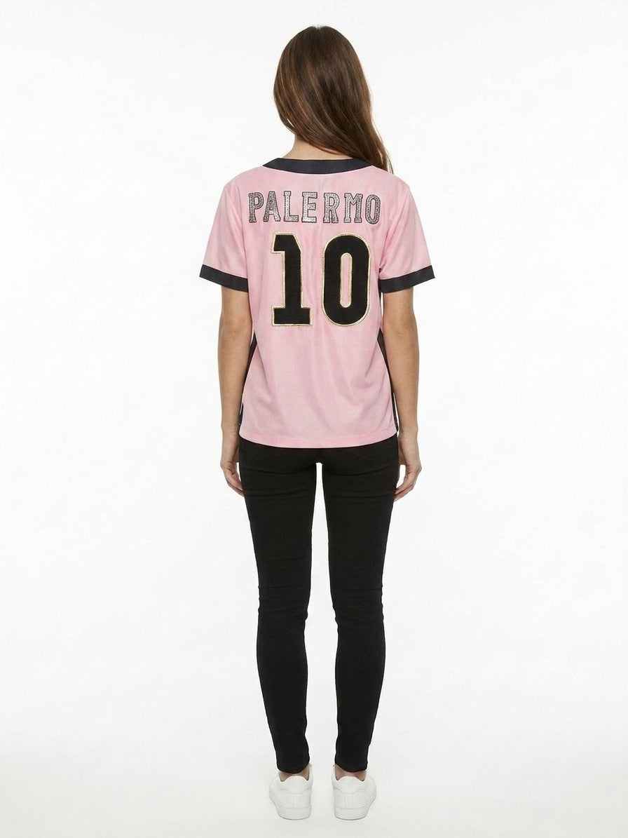 Dolce & Gabbana Pink Silk T-Shirt