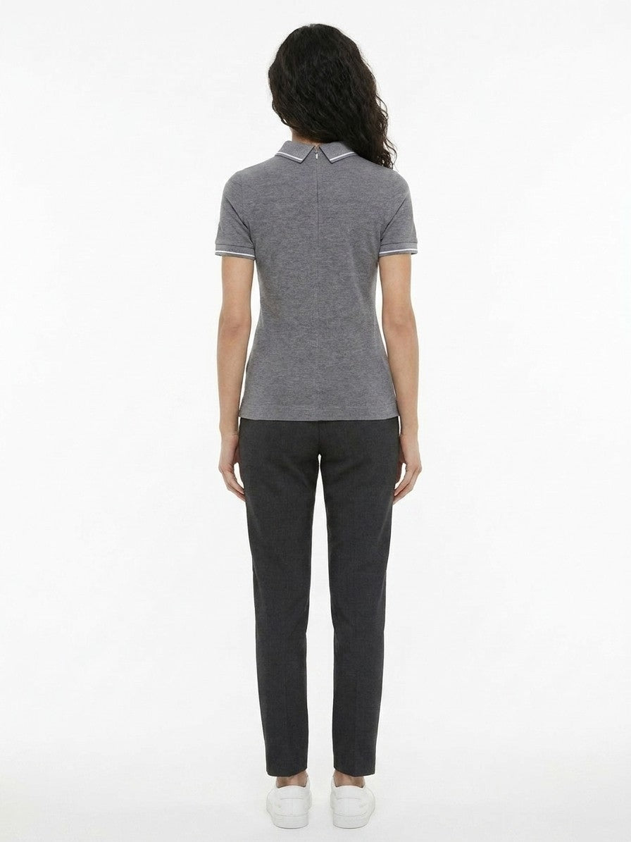 Dolce & Gabbana Gray Cotton Polo Shirt