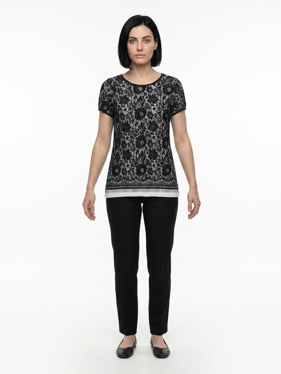 Dolce & Gabbana Black Polyamide T-Shirt