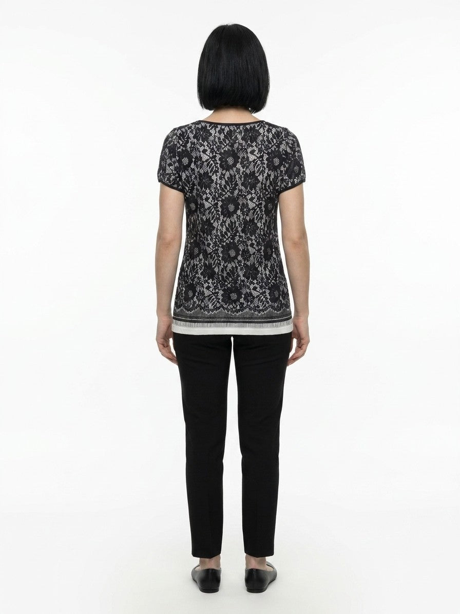 Dolce & Gabbana Black Polyamide T-Shirt