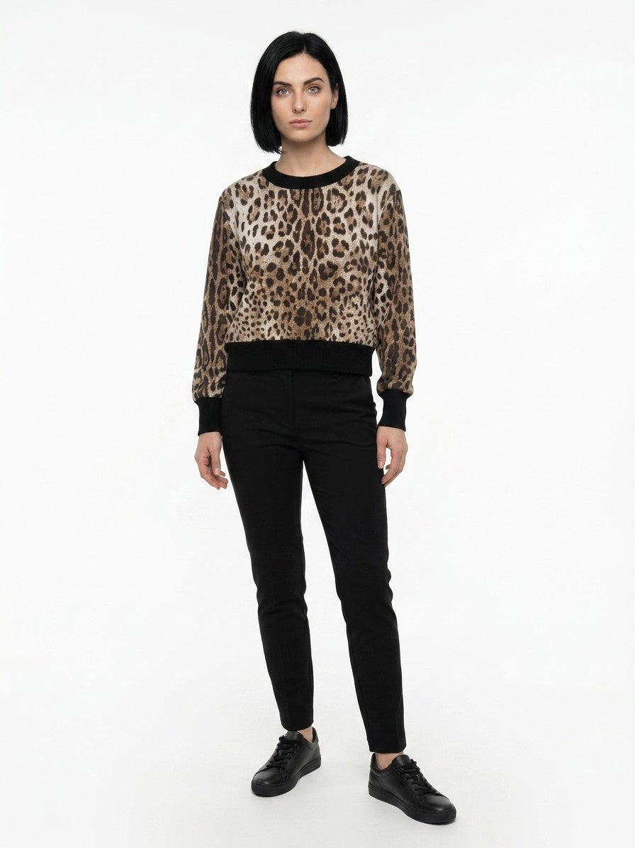 Dolce & Gabbana Brown Cotton Sweatshirt