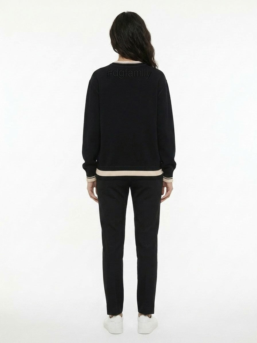 Dolce & Gabbana Black Cotton Sweatshirt