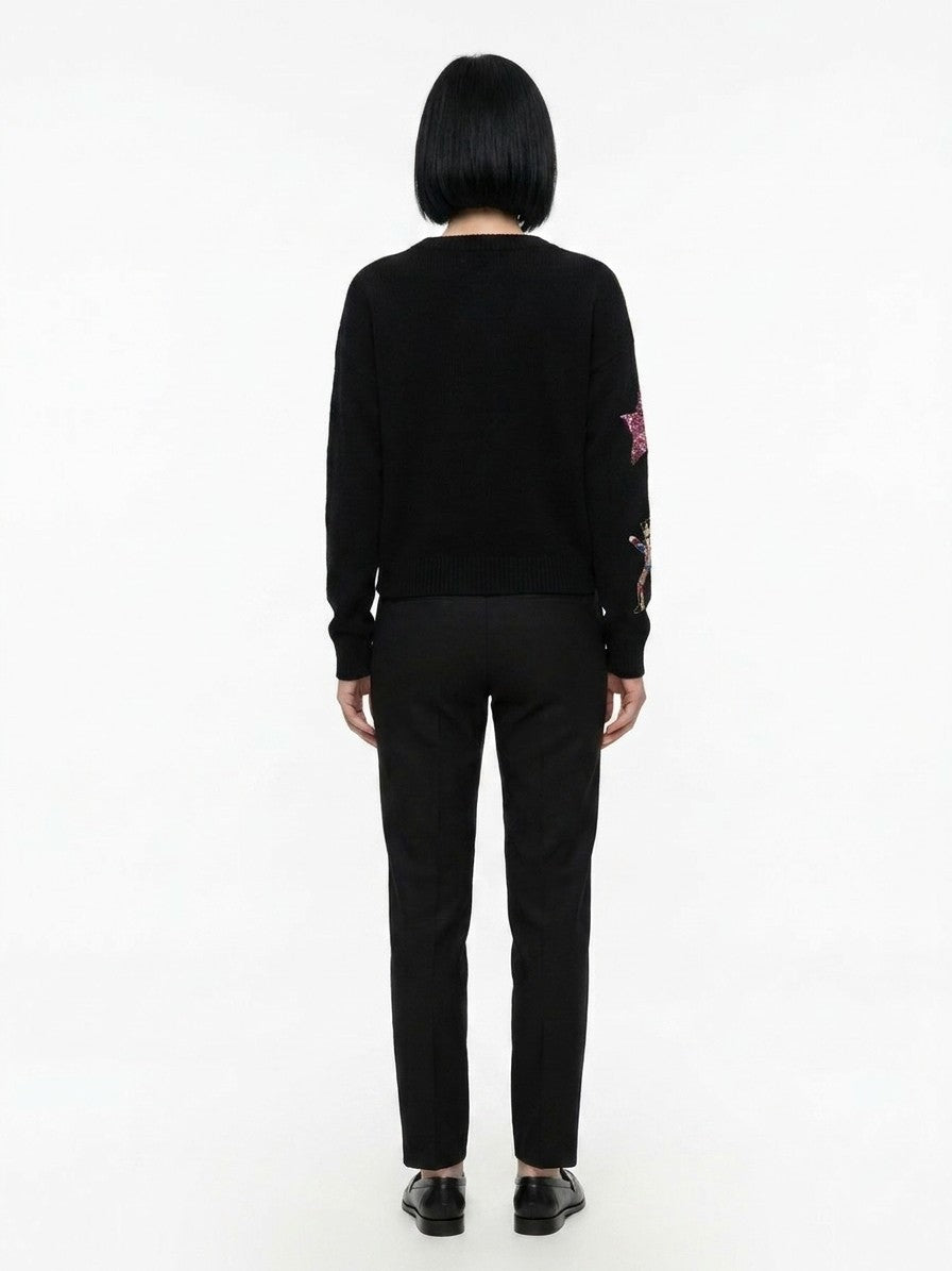 Dolce & Gabbana Black Cashmere Sweatshirt