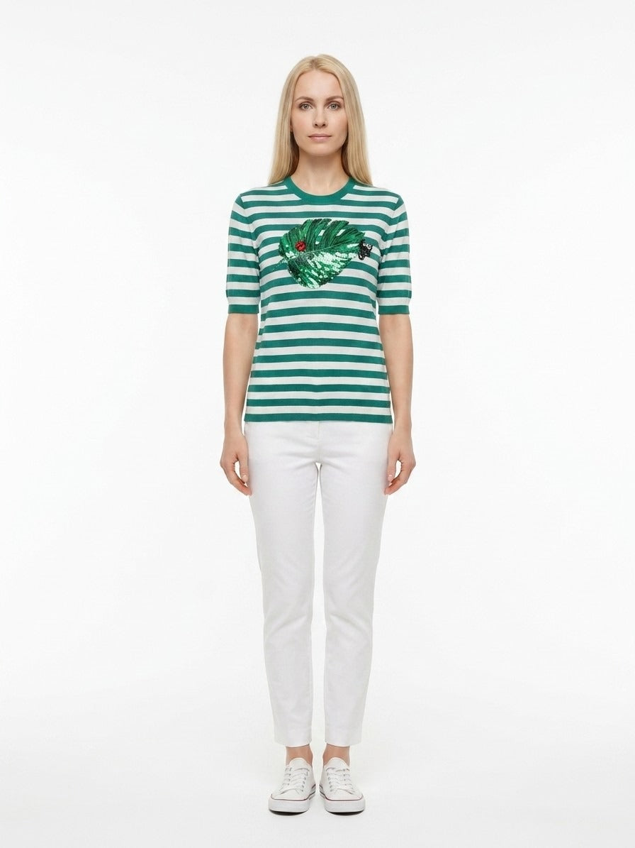 Dolce & Gabbana Bicolor Silk Sweater
