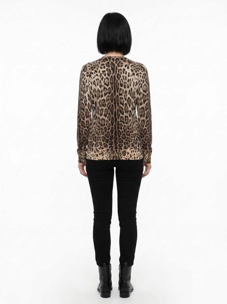 Dolce & Gabbana Brown Virgin Wool Sweatshirt