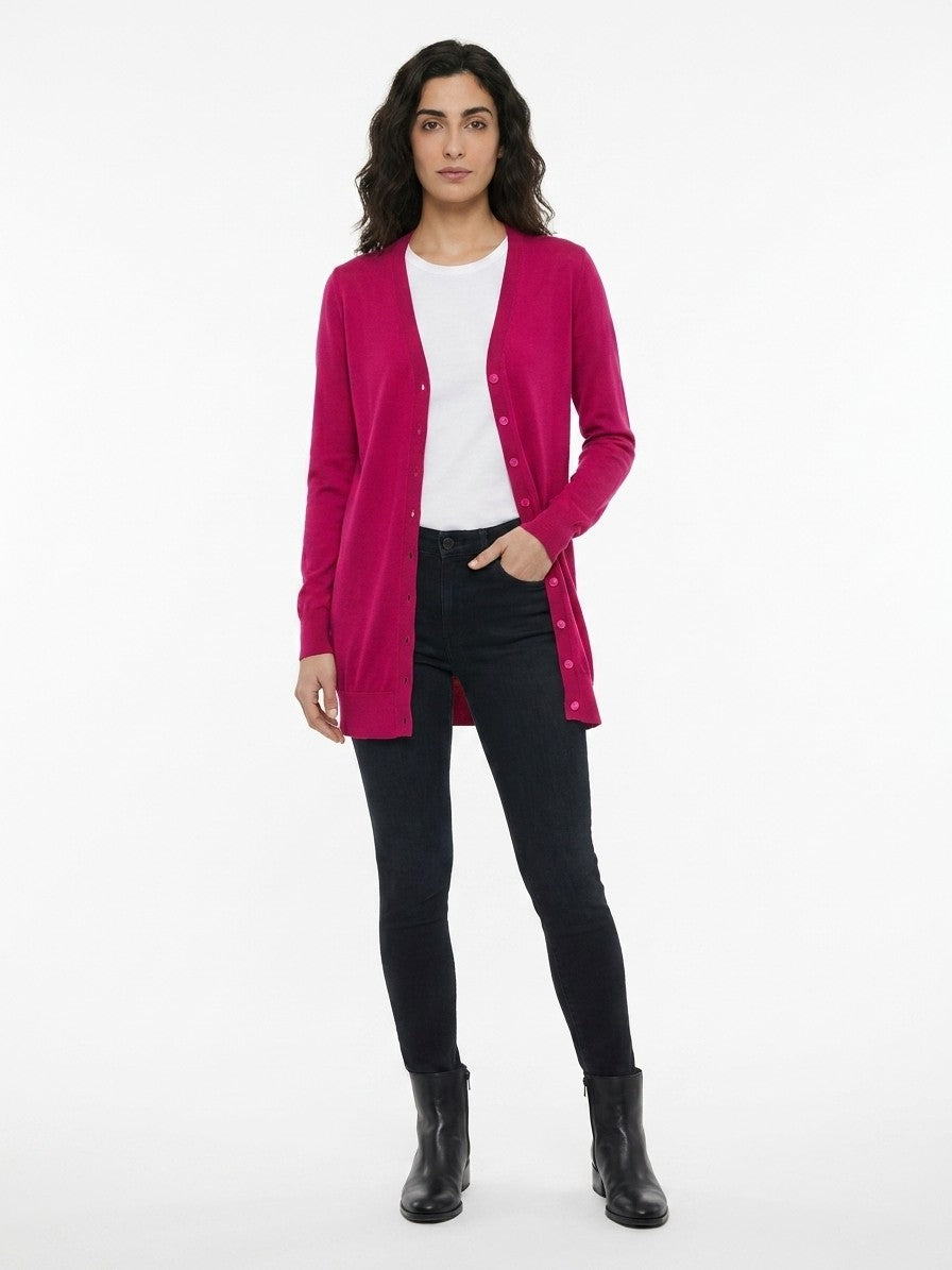 Dolce & Gabbana Pink Silk Cardigan