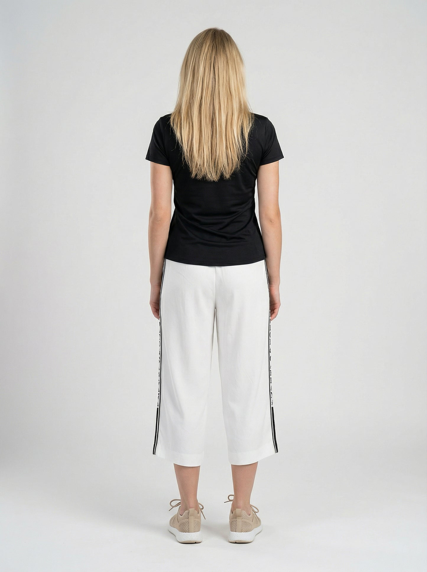 Dolce & Gabbana White Elastane Cropped Pants