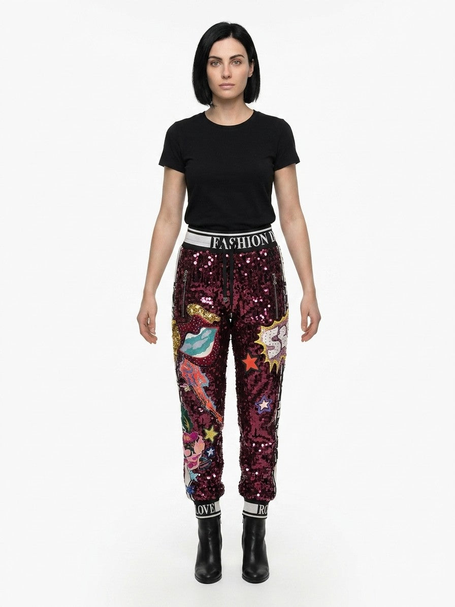 Dolce & Gabbana Multicolor Polyester Casual Pants