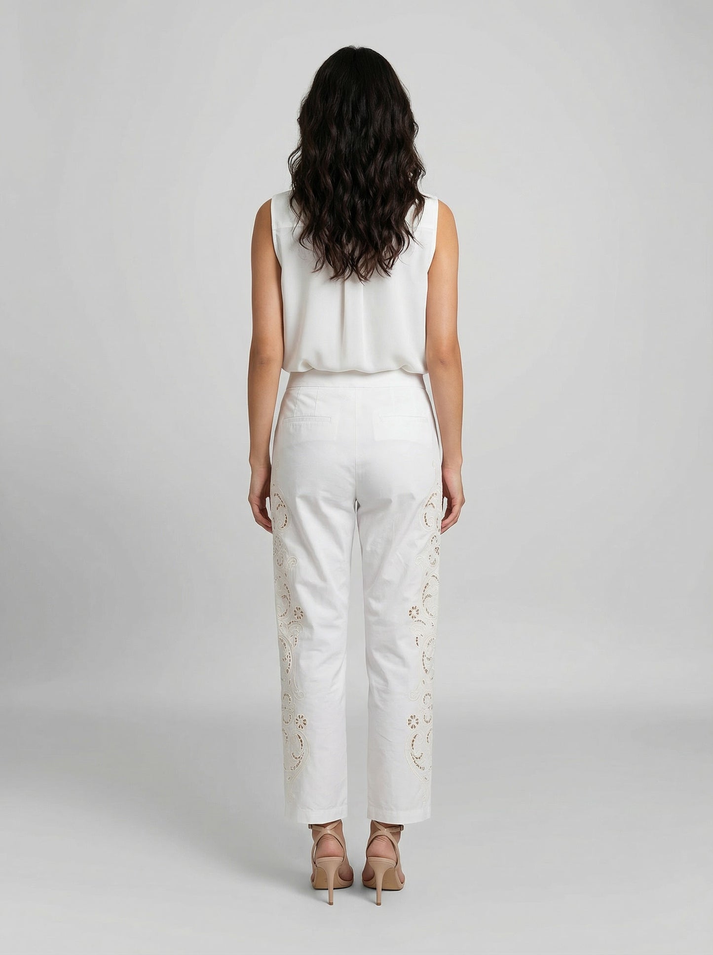 Dolce & Gabbana White Cotton Pants