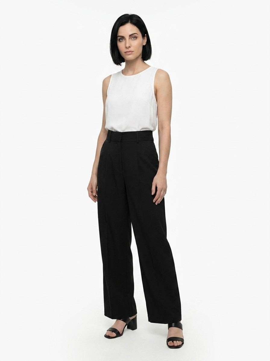 Dolce & Gabbana Black Cotton Casual Pants