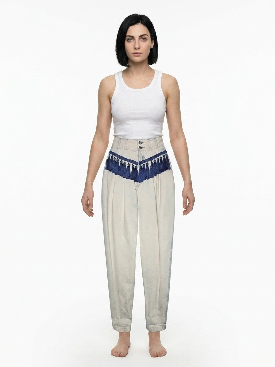Dolce & Gabbana Beige Cotton Casual Pants