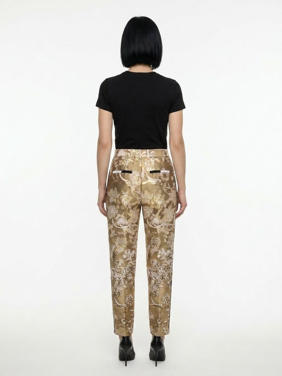 Dolce & Gabbana Black And White Polyamide Pants