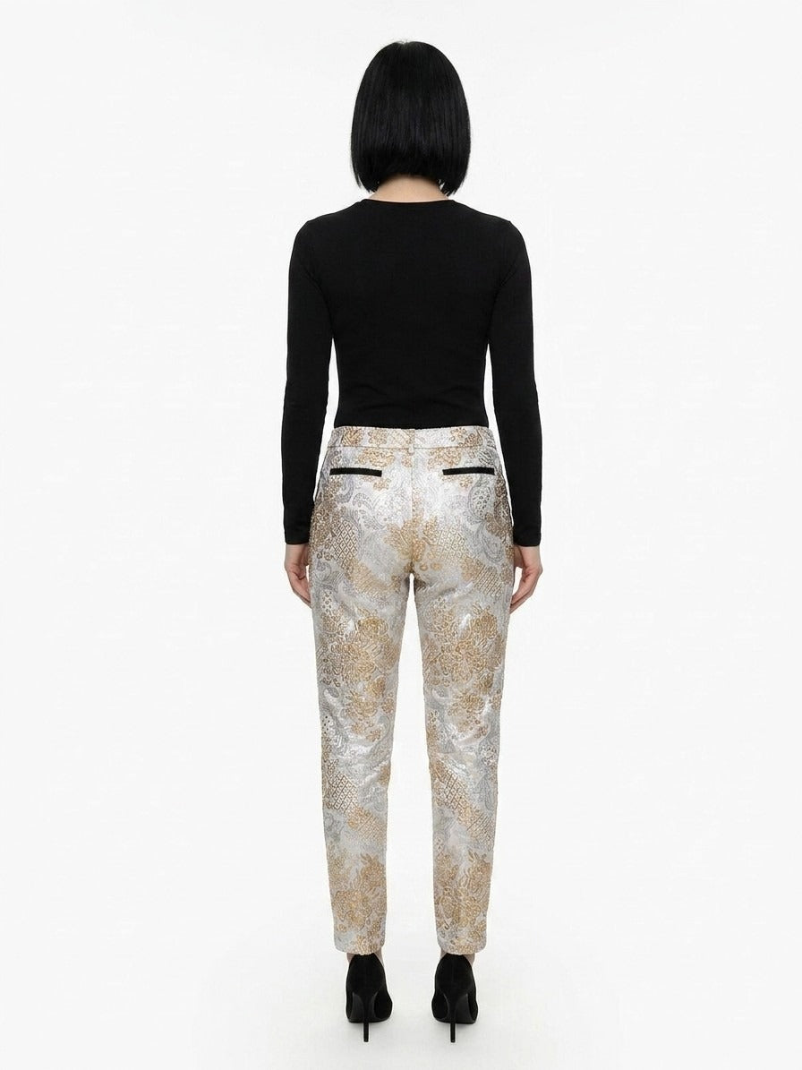 Dolce & Gabbana Black And White Polyamide Pants
