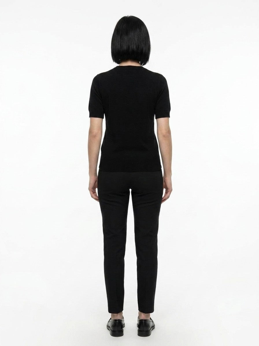Dolce & Gabbana Black Cashmere Sweatshirt