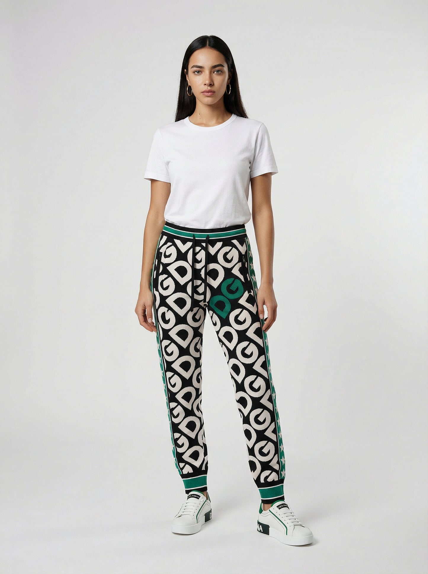 Dolce & Gabbana Multicolor Polyamide Joggers (Workout Pants)