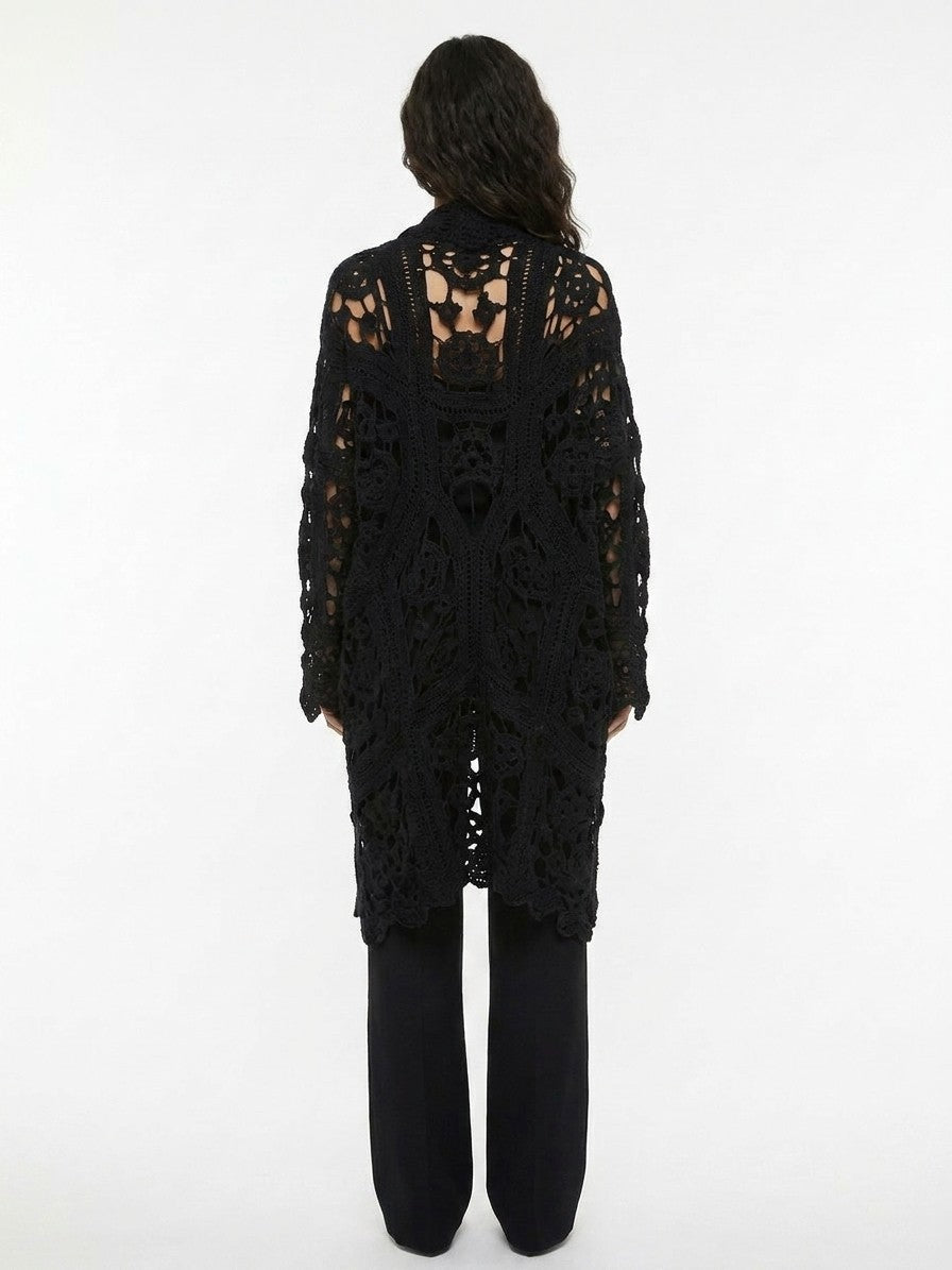 Dolce & Gabbana Black Virgin Wool Cardigan