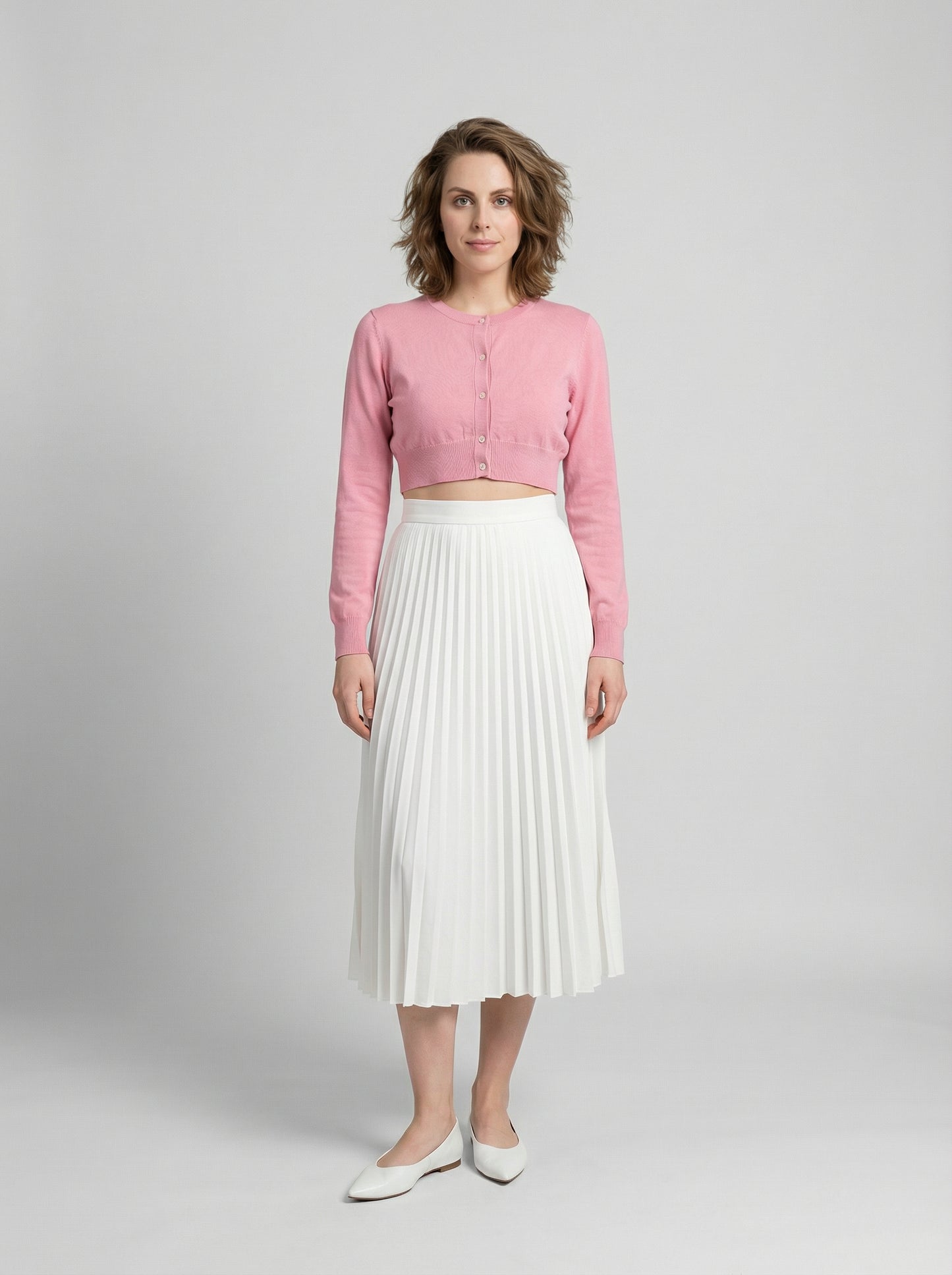 Dolce & Gabbana Pink Silk Cardigan