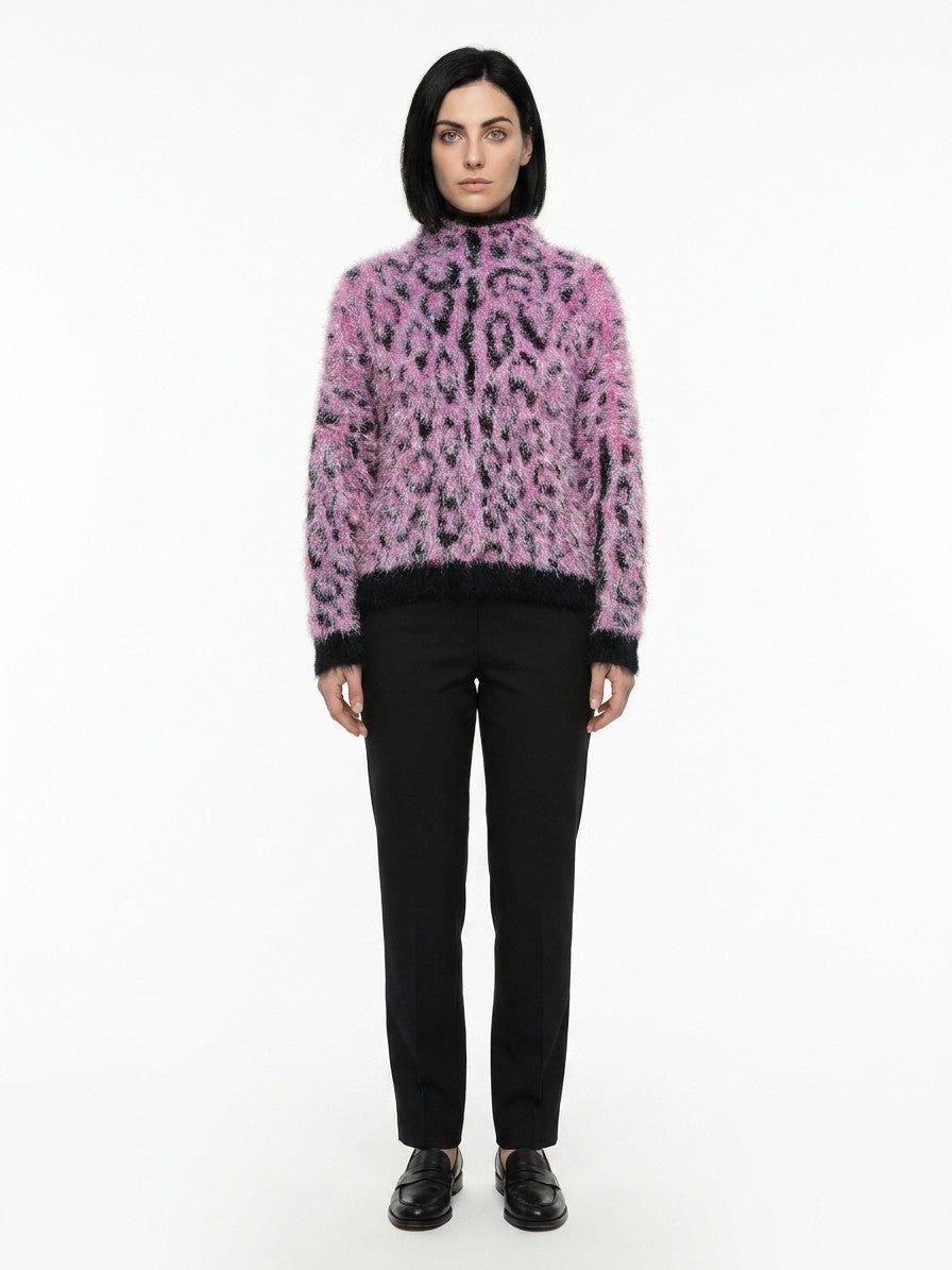 Dolce & Gabbana Bicolor Virgin Wool Turtleneck