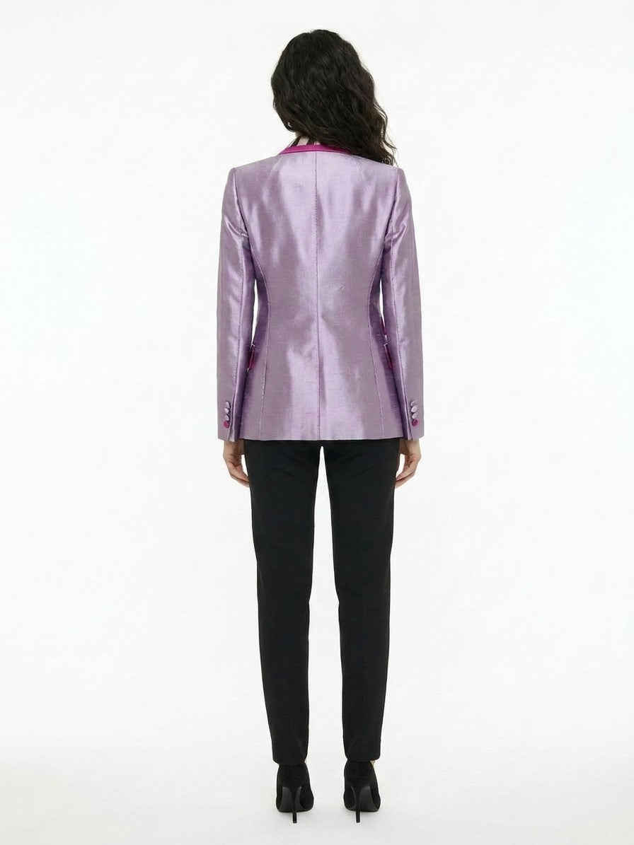 Dolce & Gabbana Purple Polyamide Jacket