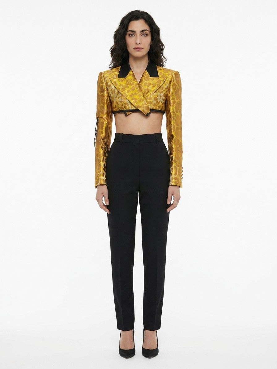 Dolce & Gabbana Yellow Elastane Jacket