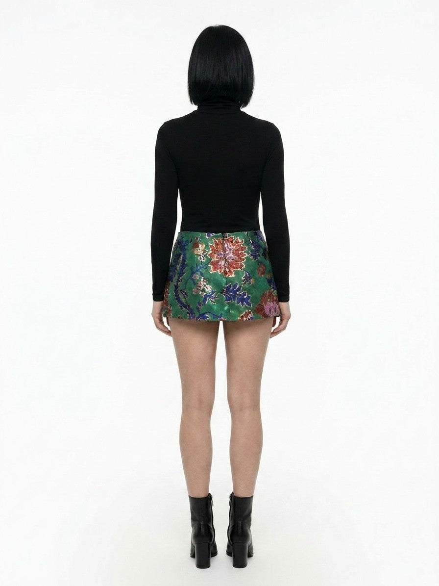 Dolce & Gabbana Multicolor Cotton Mini Skirt