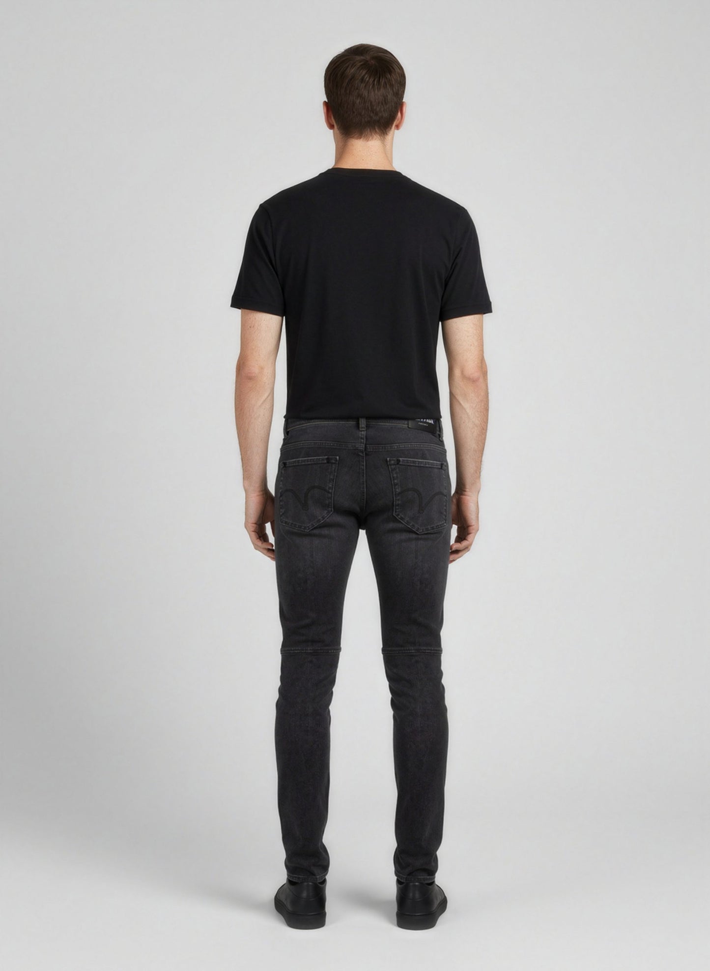 Balmain Black Cotton Slim Fit Jeans