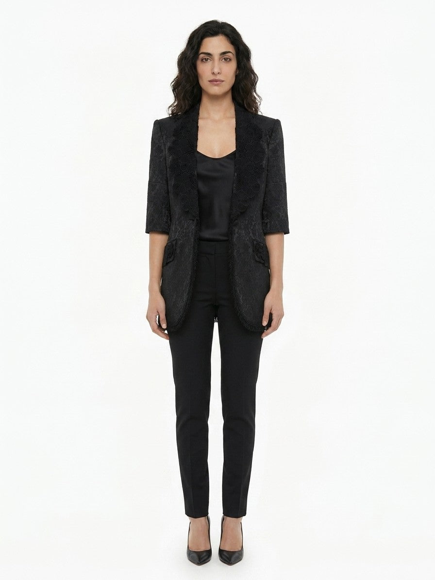 Dolce & Gabbana Black Silk Jacket