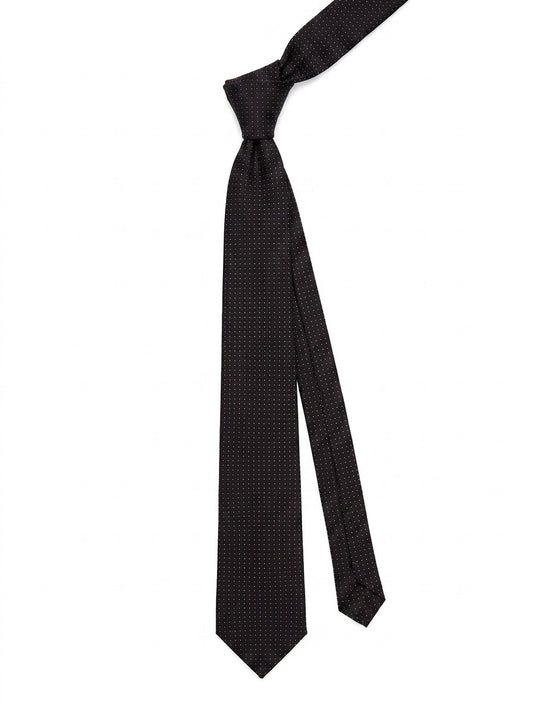 Givenchy Black And White Silk Tie