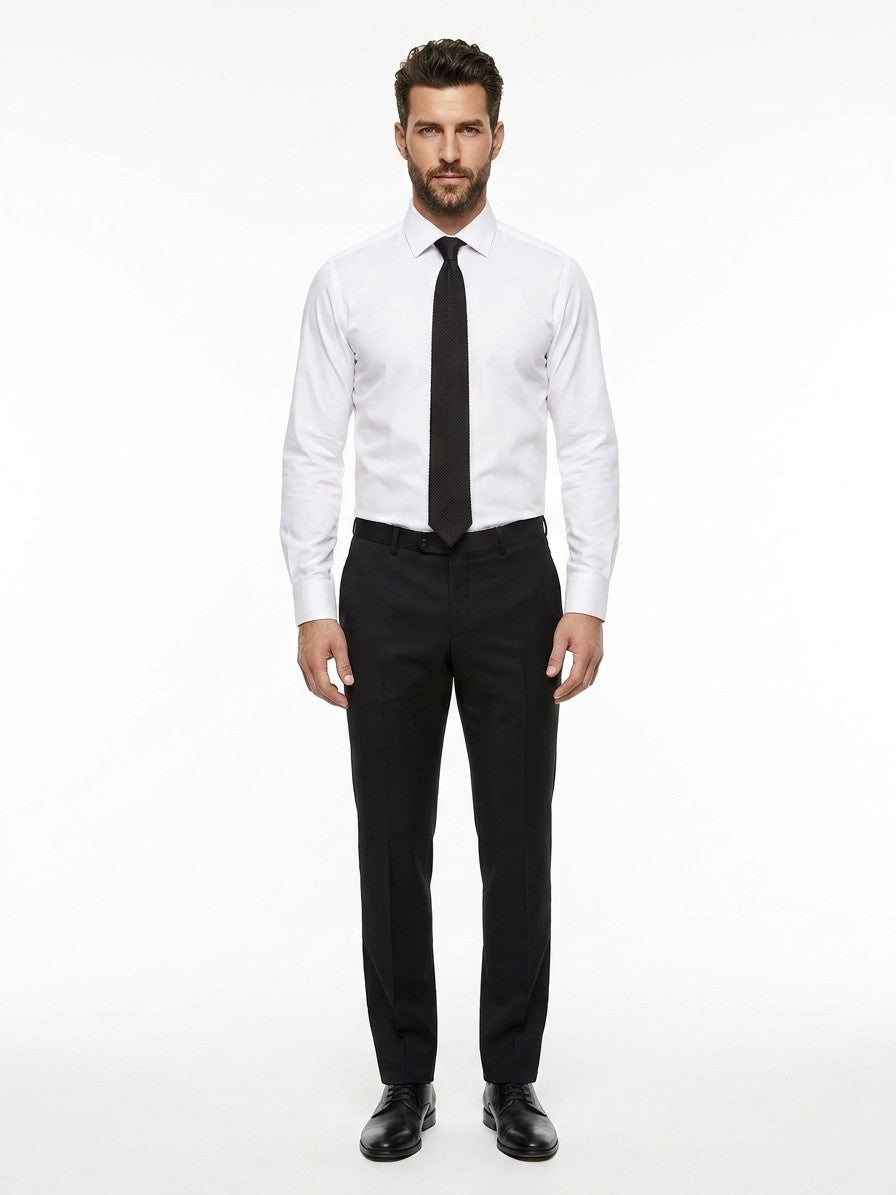 Givenchy Black And White Silk Tie