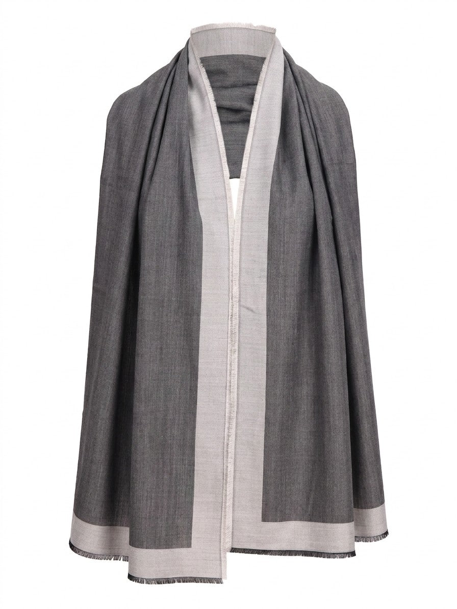 Givenchy Gray Silk Scarf