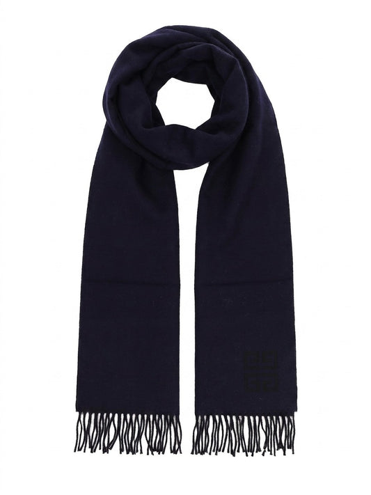 Givenchy Blue Wool Scarf