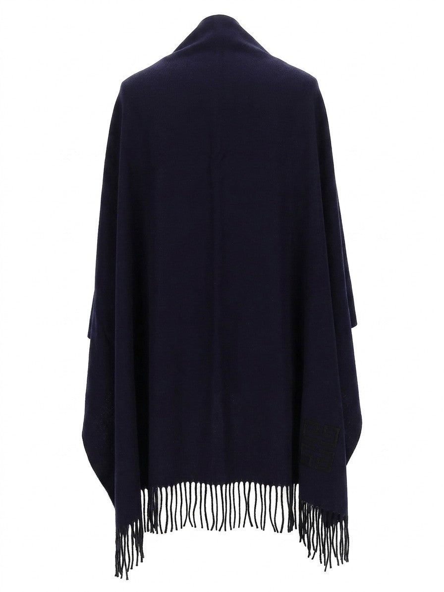 Givenchy Blue Wool Scarf