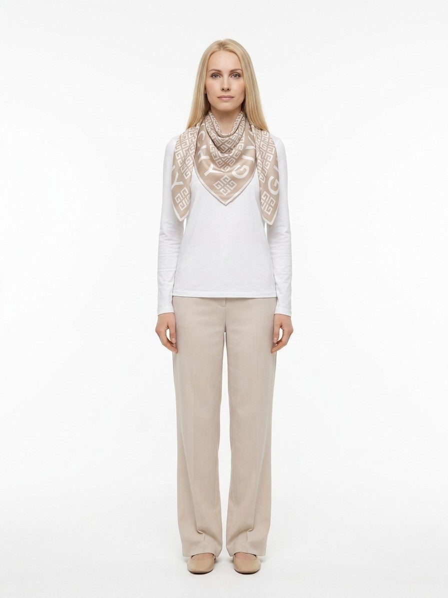 Givenchy Bicolor Silk Scarf