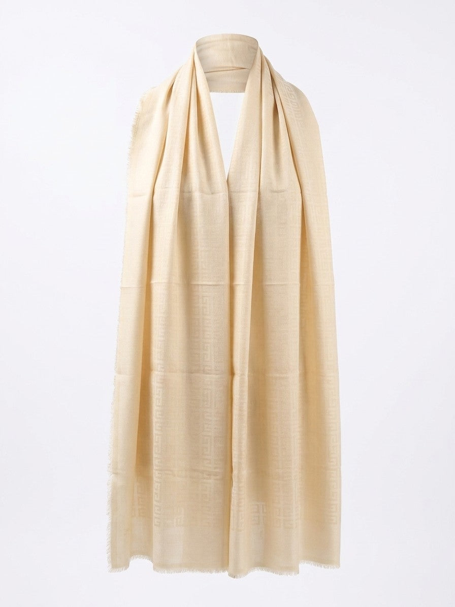 Givenchy Beige Silk Scarf