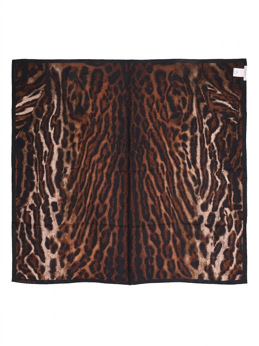 Givenchy Brown Silk Foulard
