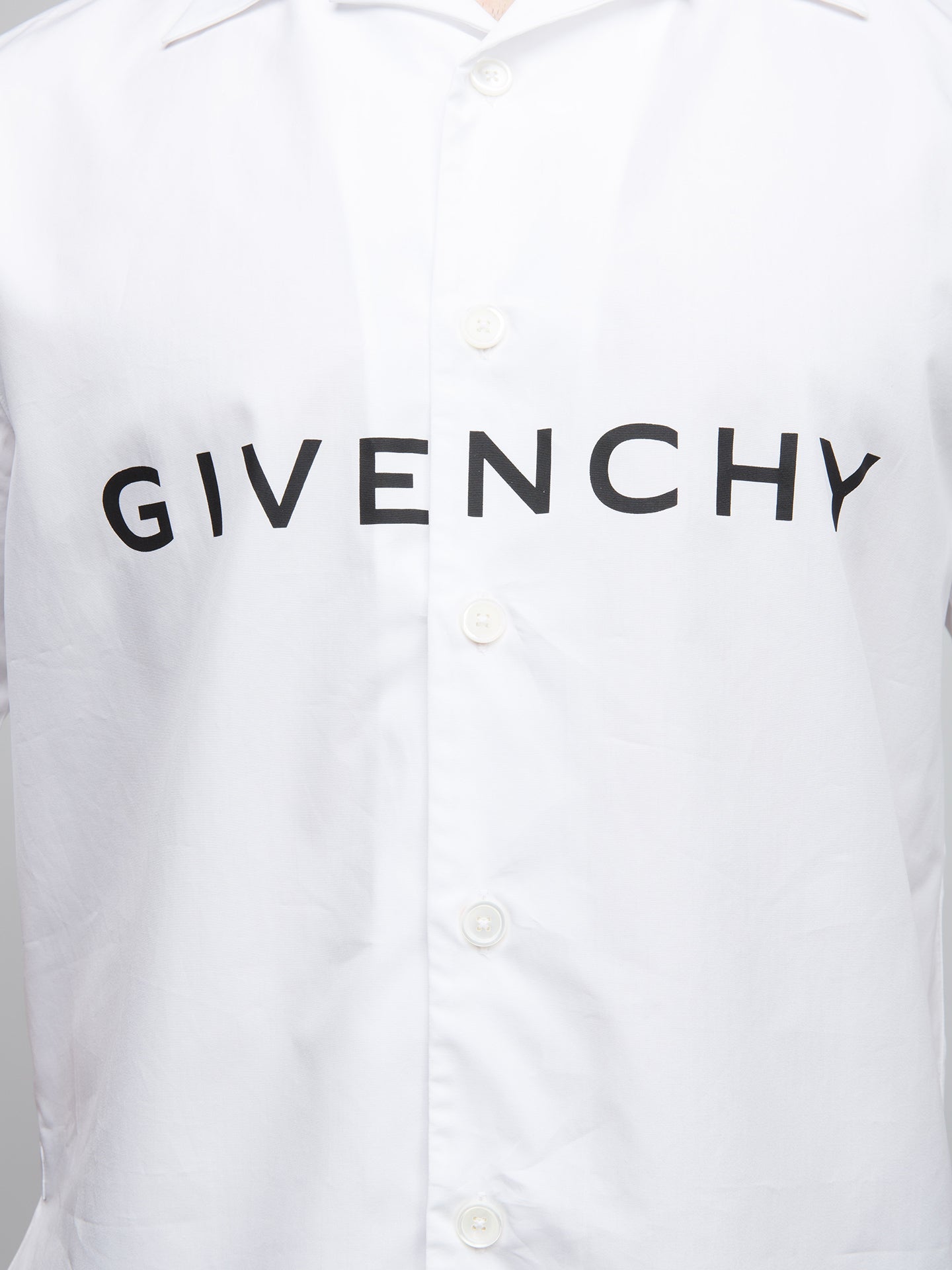 Givenchy Bicolor Cotton Shortsleeve Shirt