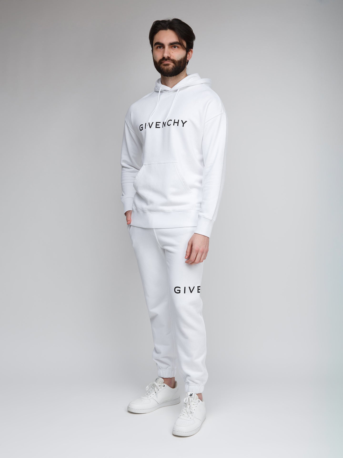Givenchy White Cotton Hoodie