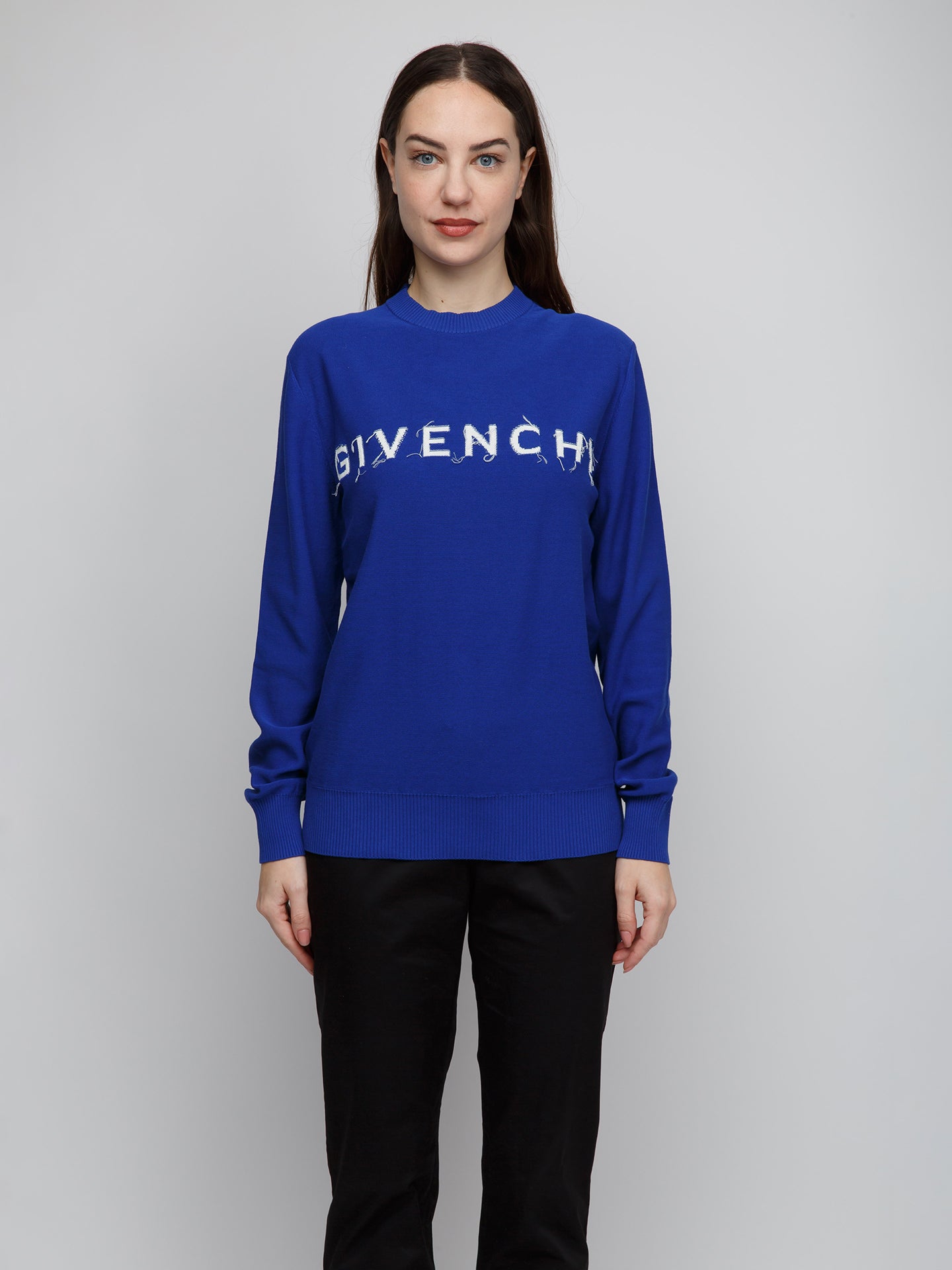 Givenchy Blue Cotton Sweatshirt