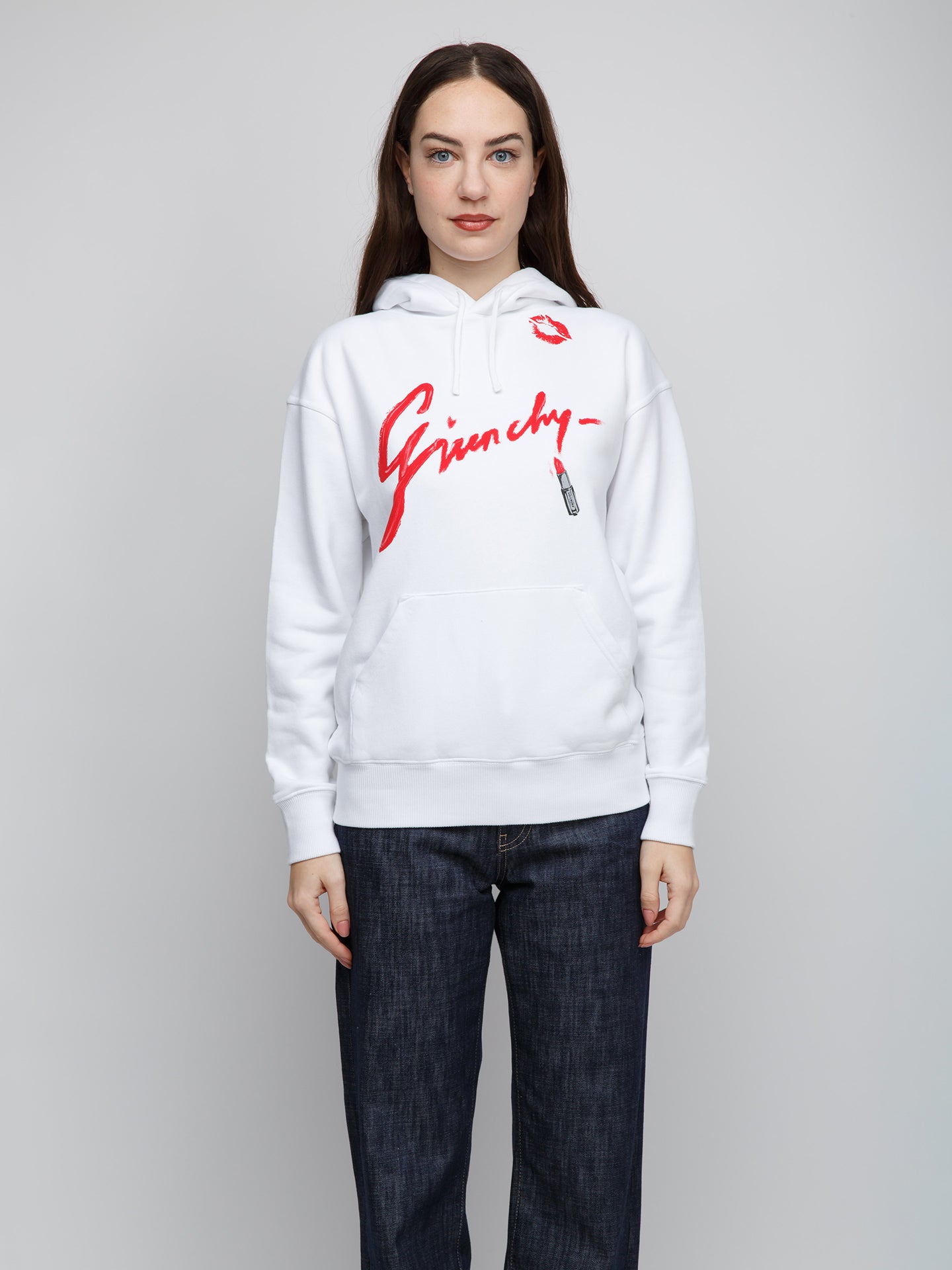 Givenchy White Cotton Hoodie