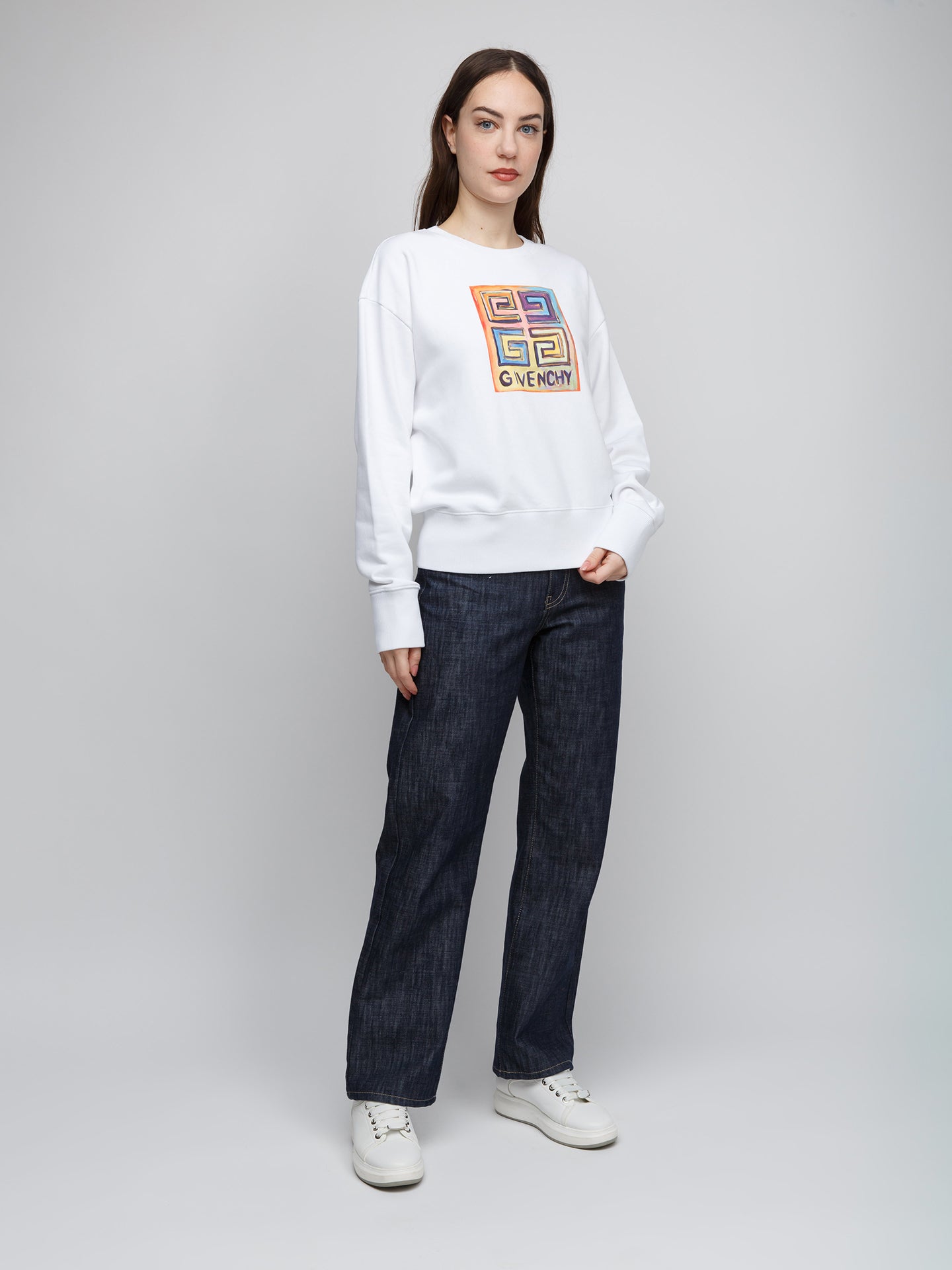 Givenchy White Cotton Sweatshirt