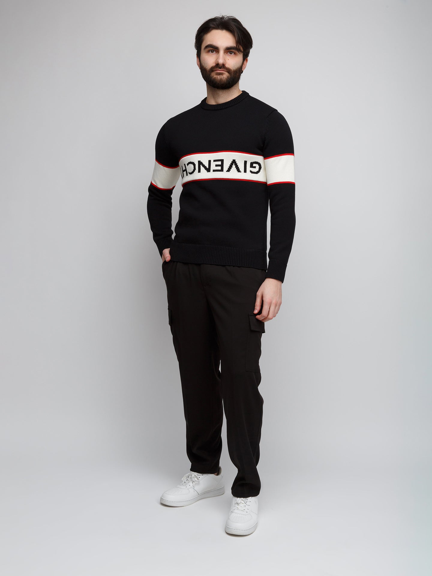 Givenchy Black Cotton Sweater