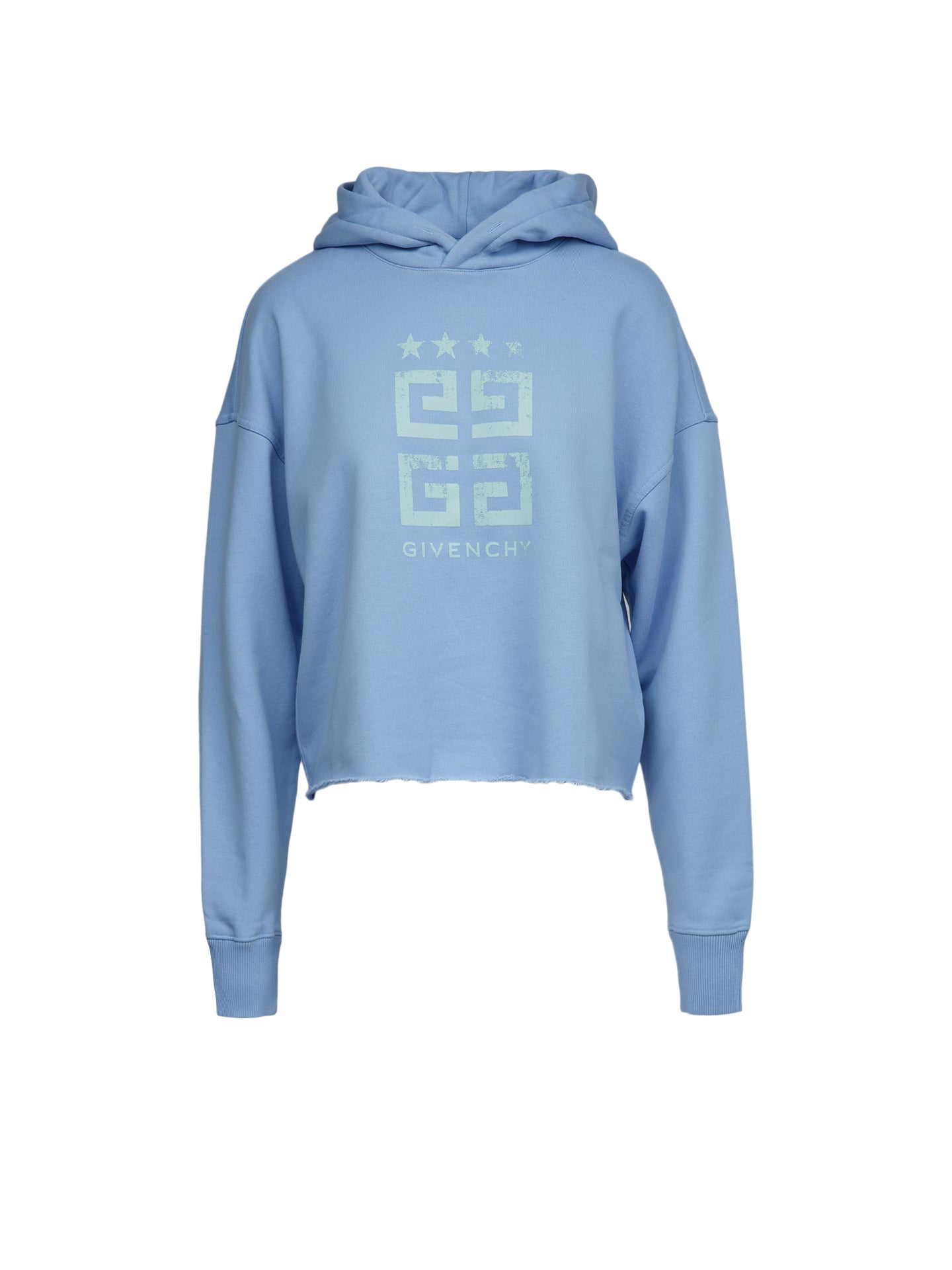 Givenchy Blue Cotton Hoodie