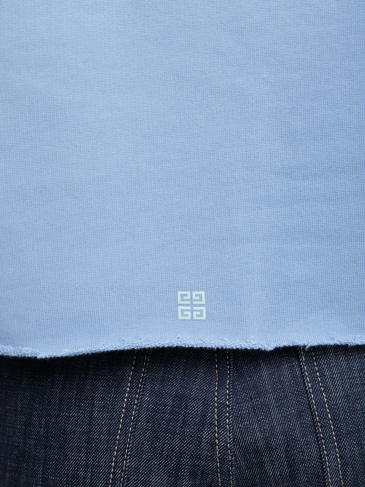 Givenchy Blue Cotton Hoodie